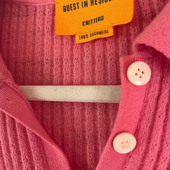 Pink Ribbed Polo Top - Picture 2 of 5